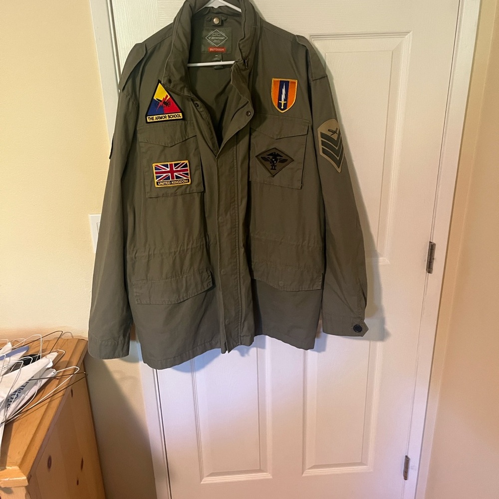 St. John's Bay Green Military Field Jacket
